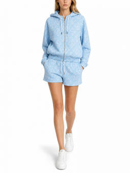 Casablanca - Blue Jacquard Hood Sweatshirt