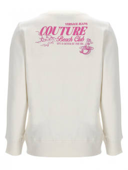 Versace Jeans Couture - White Logo Crew Neck Sweatshirt