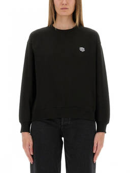 Kenzo - Black Embroidered Crew Neck Sweatshirt (L)