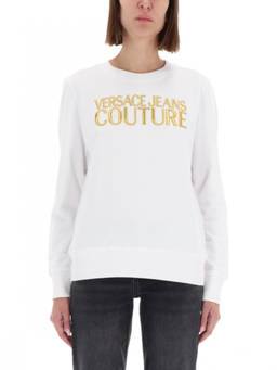 Versace Jeans Couture - White Logo Crew Neck Sweatshirt (L)