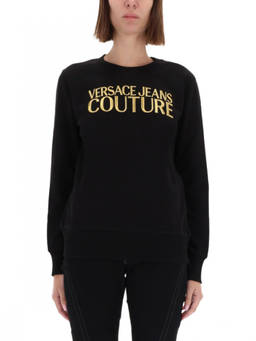 Versace Jeans Couture - Black Logo Crew Neck Sweatshirt (M)