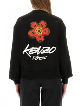 Kenzo - Black Logo Crew Neck Sweatshirt (L)