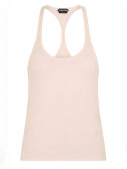 Tom Ford - Pink Solid Scoop Neck Top
