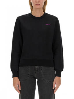 A.P.C. - Black Logo Crew Neck Sweatshirt