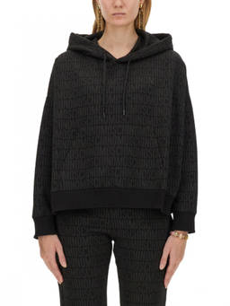 Moschino - Black Logo Hood Sweatshirt