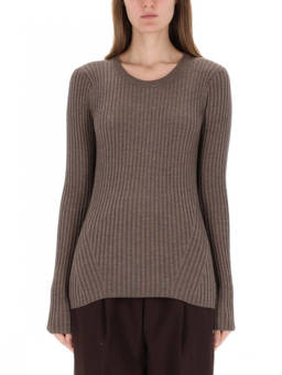 Helmut Lang - Brown Knitted Round Neck Top