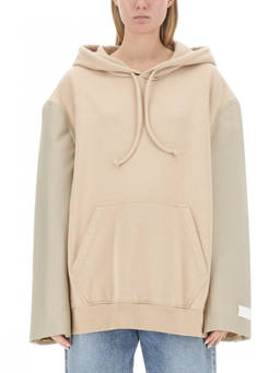MM6 Maison Margiela - Beige Solid Hood Sweatshirt (S)