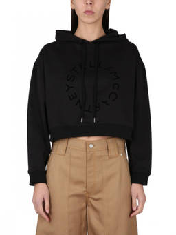 Stella McCartney - Black Logo Hood Sweatshirt (L)
