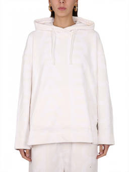 Marc Jacobs - White Logo Hood Sweatshirt (S)