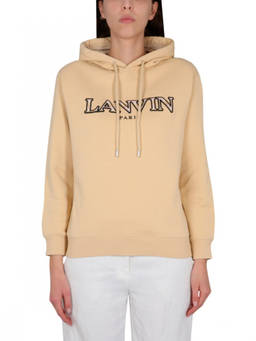 Lanvin - Beige Logo Hood Sweatshirts (XS)