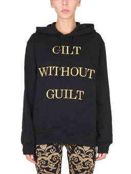 Moschino - Black Logo Hood Sweatshirt