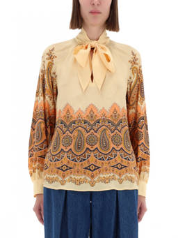 Etro - Multicolour Paisley Band Collar Top