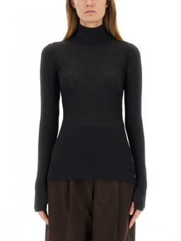 Lemaire - Grey Solid Turtle Neck Top (L)