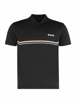 Boss - Black Band Collar Polo T-Shirt