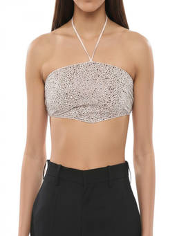 Dsquared2 - Pink Embellished Halter Neck Top