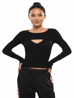 Dsquared2 - Black Knitted Crew Neck Top