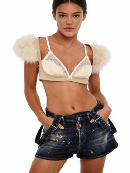 Dsquared2 - Beige Embellished Top