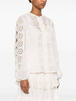 Zimmermann - Ivory Embroidered Top (XS)