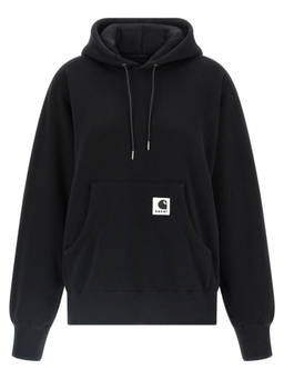 Sacai - Black Logo Patch Hoodie (S)