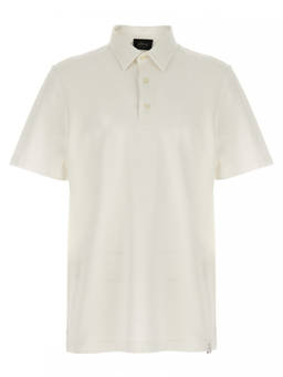 Brioni - White Cotton Polo T-Shirt (2XL)