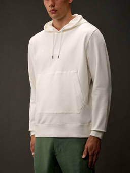 C.P. Company - White Regular Fit Logo Hoodie