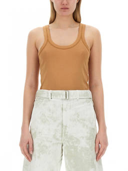 Lemaire - Beige Solid Scoop Neck Top (M)