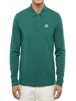 Diesel - Green Shirt Collar Polo T-Shirt (XS)