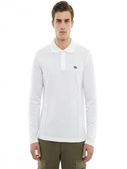 Diesel - White Shirt Collar Polo T-Shirt