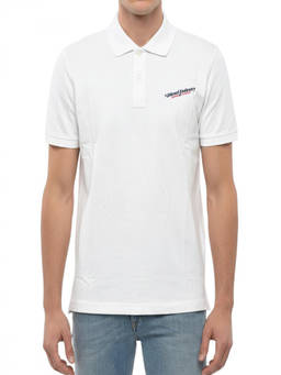 Diesel - White Shirt Collar Polo T-Shirt