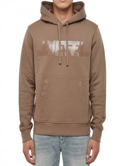 Diesel - Brown Logo Regular Hoodie (XS)