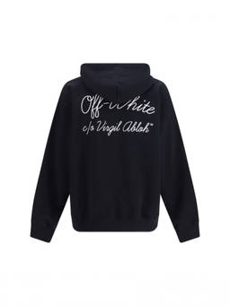 OFF-WHITE - Black Relaxed Logo Hoodie
