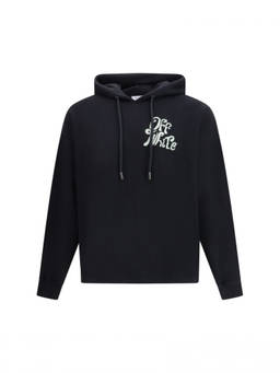 OFF-WHITE - Black Regular Logo Hoodie (S)