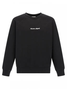 Maison Kitsune - Black Logo Embroidery Sweatshirt (XS)