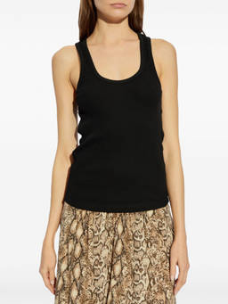 Isabel Marant - Black Thea Logo-Embroidered Vest (M)