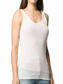 Saint Laurent - White Sleeveless Top