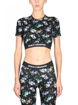 RABANNE - Multicolour Floral Crew Neck Top (S)