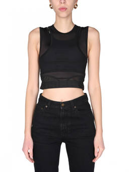 McQ Alexander McQueen - Black Solid Crew Neck Top (XS)