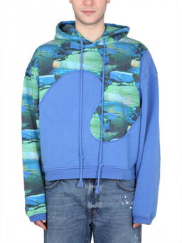 ERL - Green Abstract Hoodie (L)