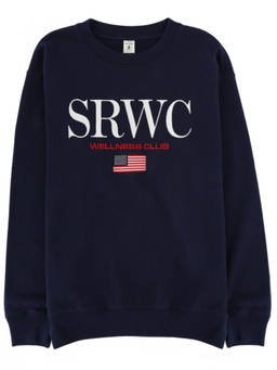 Sporty & Rich - Navy Blue Graphic Sweatshirt