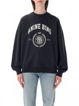 ANINE BING - Black Graphic Sweatshirt