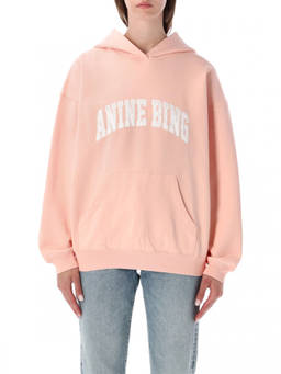 ANINE BING - Peach Logo Hoodie