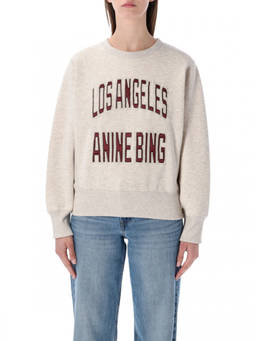ANINE BING - Beige Graphic Sweatshirt