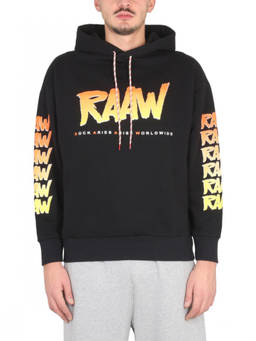 Aries - Black Graphic Logo Hoodie