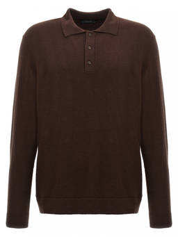 Zanone - Brown Wool Polo T-Shirt