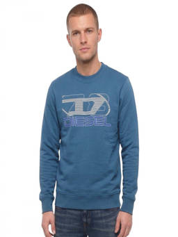 Diesel - Blue Crew Neck Sweatshirt (S)