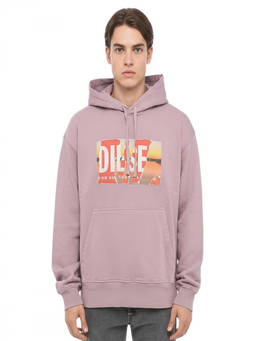 Diesel - Dusty Pink Graphic Hoodie