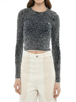 Diesel - Black Ombre Crew Neck Top (XS)