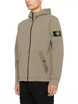Stone Island - Green Regular Zip Up Hoodie
