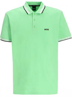Boss - Green Regular Fit Logo Polo T-Shirt