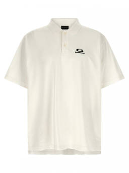 Balenciaga - White Laurel Classic Polo T-Shirt